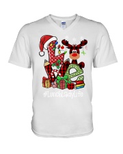 Lunch Lady - Christmas V-Neck T-Shirt tile
