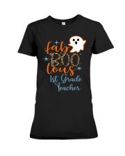 1st Grade Teacher Premium Fit Ladies Tee tile