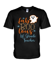 1st Grade Teacher V-Neck T-Shirt tile