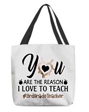 3rd Grade Teacher All-Over Tote tile