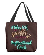 Instructional Coach All-Over Tote tile