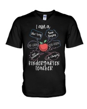 Kindergarten Teacher V-Neck T-Shirt tile
