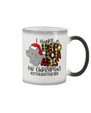 1st Grade Teacher Color Changing Mug tile