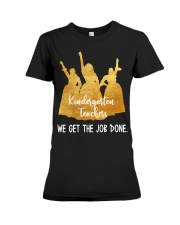 Kindergarten Teacher Premium Fit Ladies Tee tile