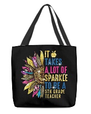 5th Grade Teacher All-Over Tote tile