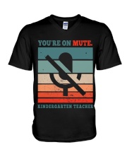 Kindergarten Teacher V-Neck T-Shirt tile