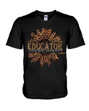 Educator V-Neck T-Shirt tile