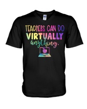 Teachers can do virtually anything V-Neck T-Shirt tile