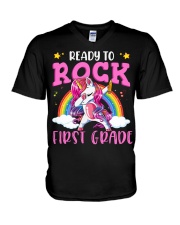 First Grade V-Neck T-Shirt tile