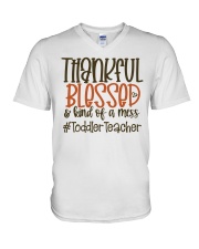 Toddler Teacher V-Neck T-Shirt tile