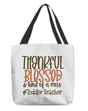 Toddler Teacher All-Over Tote tile