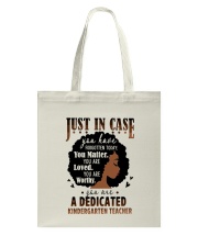 Kindergarten Teacher - Black African American Art Tote Bag tile