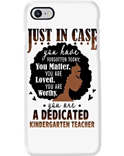 Kindergarten Teacher - Black African American Art Phone Case tile