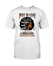 Kindergarten Teacher - Black African American Art Classic T-Shirt tile