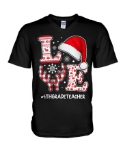 4th Grade Teacher V-Neck T-Shirt tile