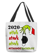 5th Grade Teacher Christmas All-Over Tote tile