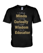 Educator V-Neck T-Shirt tile