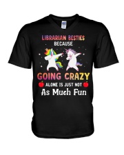 Librarian V-Neck T-Shirt tile
