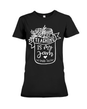 1st Grade Teacher Premium Fit Ladies Tee tile