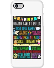 Health safety rule Phone Case tile