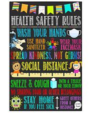Health safety rule 11x17 Poster front