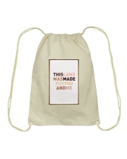 This land is made for you and me Drawstring Bag tile