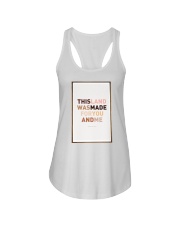 This land is made for you and me Ladies Flowy Tank tile