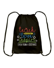 Teach love inspire Drawstring Bag tile
