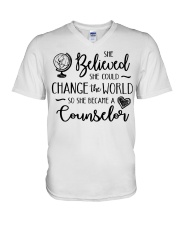 Counselor V-Neck T-Shirt tile