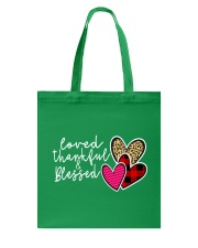 Loved Thankful Blessed Tote Bag tile
