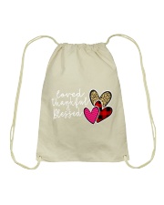Loved Thankful Blessed Drawstring Bag tile