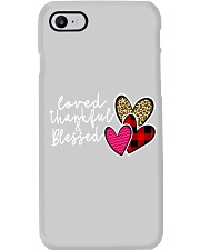 Loved Thankful Blessed Phone Case tile