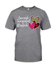 Loved Thankful Blessed Classic T-Shirt front