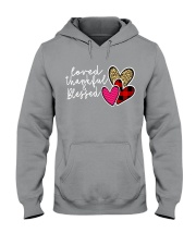 Loved Thankful Blessed Hooded Sweatshirt tile