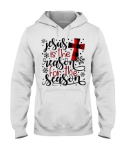 Jesus is the reason for the season Hooded Sweatshirt tile