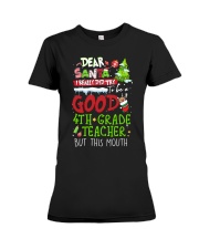 4th Grade Teacher Premium Fit Ladies Tee tile
