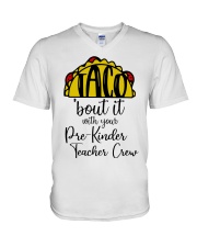 Pre-K Teacher V-Neck T-Shirt tile