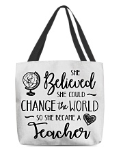 Teacher All-Over Tote tile