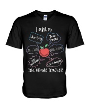 2nd Grade Teacher V-Neck T-Shirt tile