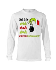 Speech Pathologist Christmas Long Sleeve Tee tile