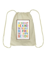 Be Bright - Be Kind - Be Brave Drawstring Bag tile