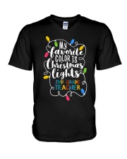 2nd Grade Teacher V-Neck T-Shirt tile