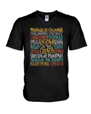 Spanish Teacher V-Neck T-Shirt tile