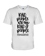 Teacher V-Neck T-Shirt tile