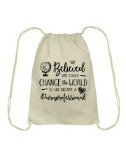 Paraprofessional Drawstring Bag tile
