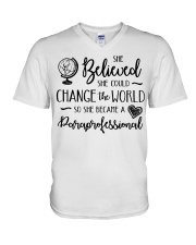 Paraprofessional V-Neck T-Shirt tile