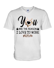 Speech Language Pathologist - SLP V-Neck T-Shirt tile