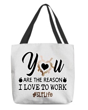 Speech Language Pathologist - SLP All-Over Tote tile