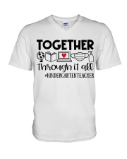 Kindergarten Teacher V-Neck T-Shirt tile