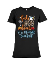 5th Grade Teacher Premium Fit Ladies Tee tile